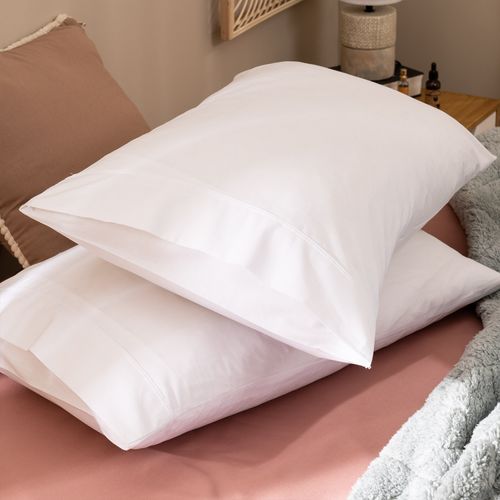 Set de Fundas de Almohada Línea Algodón Peinado