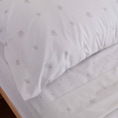 Juego de Sábanas Queen Algodón Blend Flores Sencillas