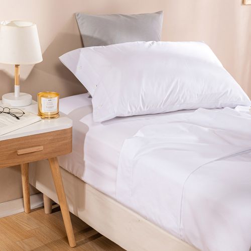 Juego de Sábanas 1 Plaza Algodón Línea Egipcia 210 Hilos