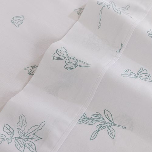 Juego de Sábanas Extra Queen Algodón Peinado Flores Calm