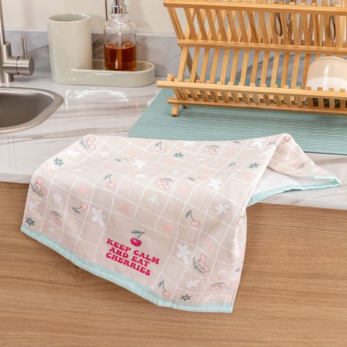 Repasador de Algodón Calm and Eat Cherrys