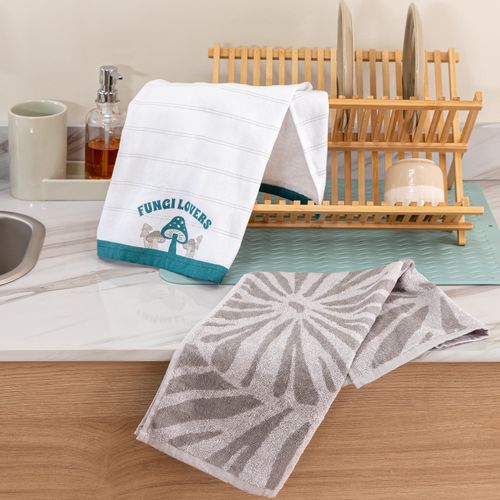 Set de 2 Repasadores de Algodón Fungi Lovers