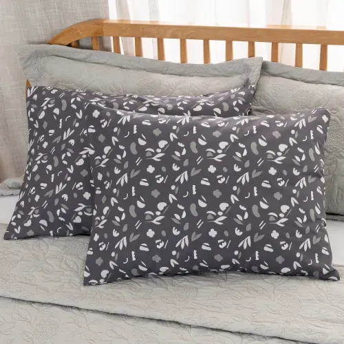 Set de 2 Fundas para Almohadas Queen Algodón Peinado Cuts