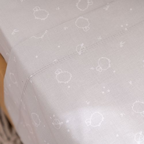 Juego de Sábanas Cuna Funcional Algodón Ovejitas