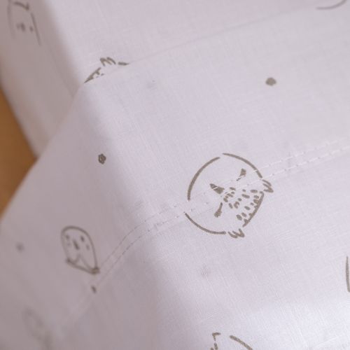 Juego de Sábanas Cuna Funcional Algodón Blend Lechucitas