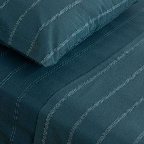 Juego de Sábanas Extra Queen Algodón Blend Rayas