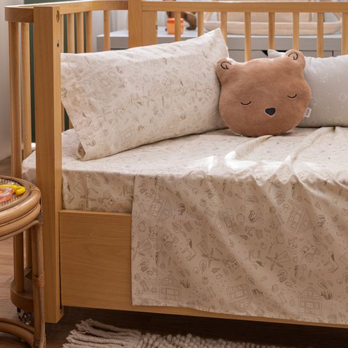 Juego de Sábanas Cuna Algodón Granero