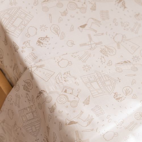 Juego de Sábanas Cuna Algodón Granero