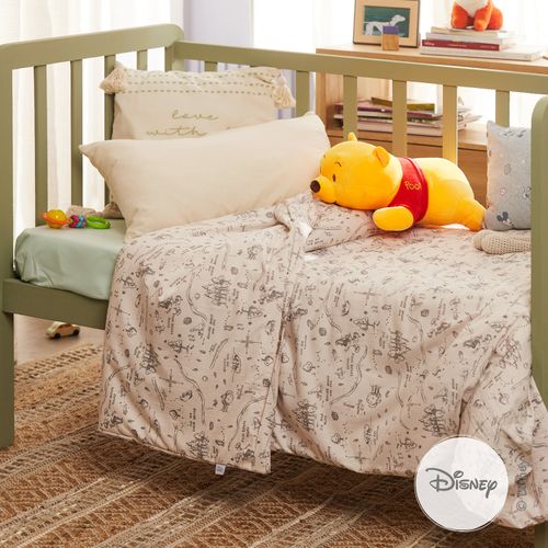 Acolchado Disney Cuna Desmontable Winnie Pooh en el Bosque