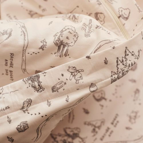 Acolchado Disney Cuna Desmontable Winnie Pooh en el Bosque