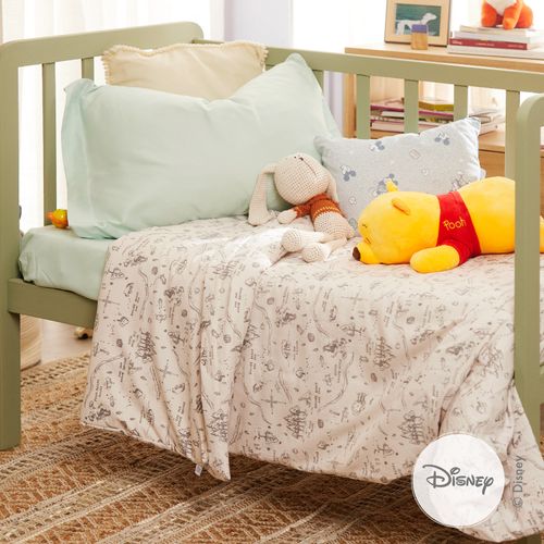 Acolchado Disney Cuna Funcional Desmontable Winnie Pooh en el Bosque