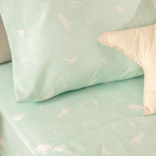 Juego de Sábanas 1 Plaza Dinosaurio Sutiles