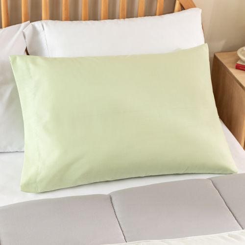 Funda de Almohada Queen Algodón Blend Lisa