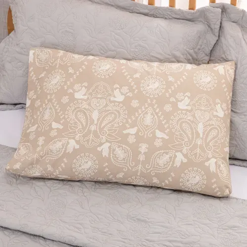 Funda de Almohada Queen Algodón Blend Búlgaro Aves