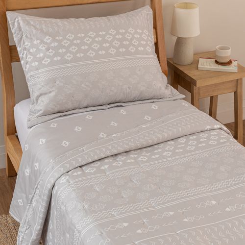 Cubrecama Twin Reversible Calm Inca