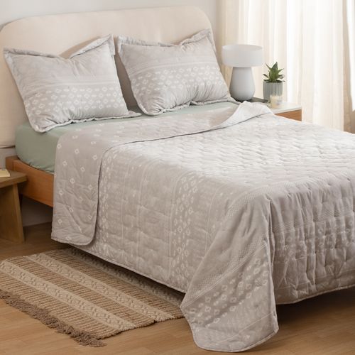 Cubrecama King Reversible Inca Calm
