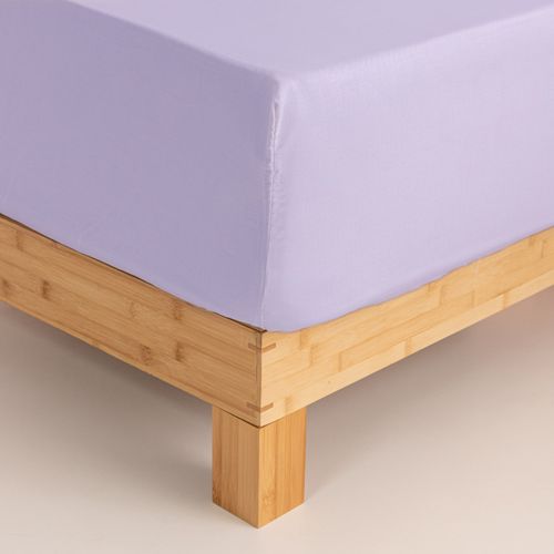 Sábana Ajustable 1 Plaza de Algodón Lisa