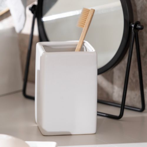 Portacepillo de Dientes de Cerámica Liso