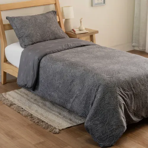 Funda de Acolchado Twin Hojas Orgánicas