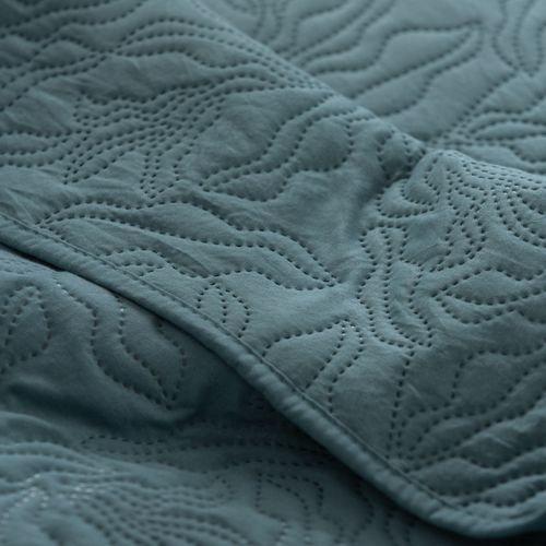 Cubrecama Queen Heatpress Hojas