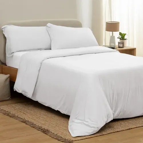 Funda de Acolchado Queen Bambú Lisa