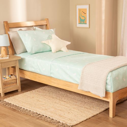 Juego de Sábanas 1 Plaza Dinosaurio Sutiles