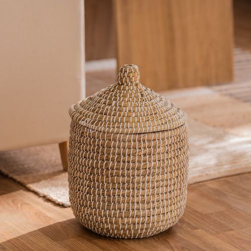 Contenedor Redondo Chico Con Tapa Alto