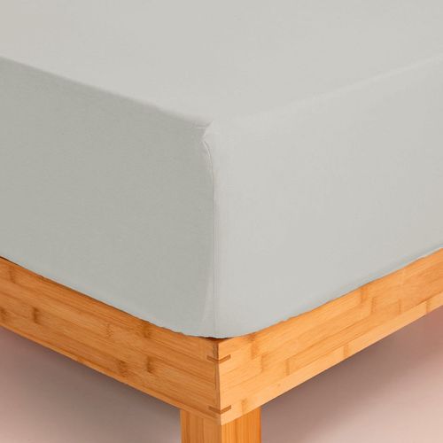 Sábana Ajustable King Algodón Blend Lisa