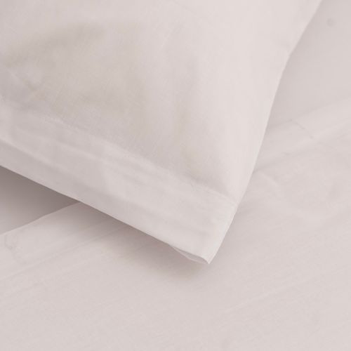 Juego de Sábanas 1 Plaza Algodón Blend Liso