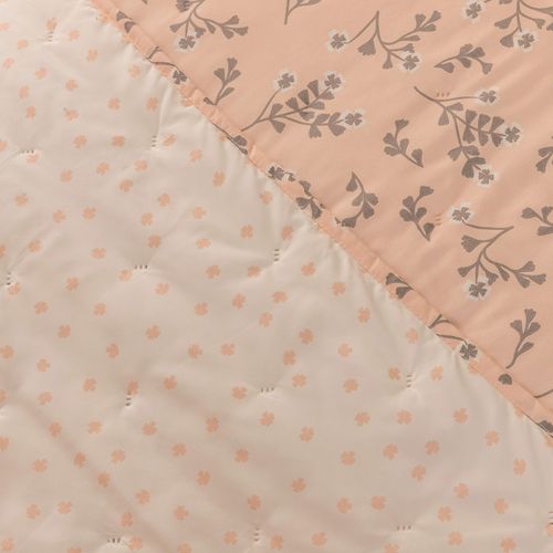 Cubrecama Twin Reversible Flores Olga