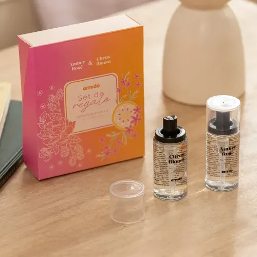 Set Regalo de 2 Aromatizantes de Ambiente Cítrico y Dulce