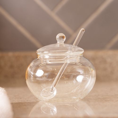 Azucarera de Vidrio con Cuchara