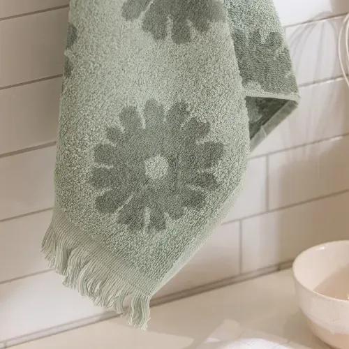 Set de 2 Repasadores de Algodón Margaritas