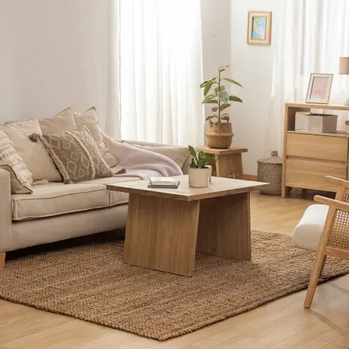 Alfombra de Ambiente Grande de Yute Basic