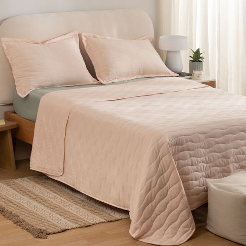 Cubrecama King Reversible Extra Suave Nueva Onda