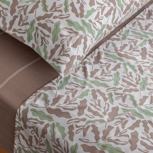 Juego de Sábanas Extra Queen Hojas y Ondas Truth