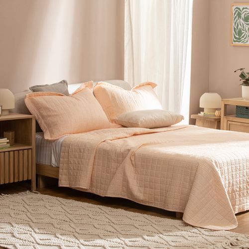 Cubrecama King Reversible New Waffle Liso