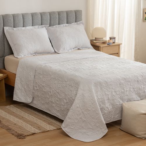 Cubrecama King de Gasa Hojas de Cerezo