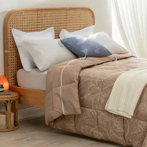 Respaldo de Cama Rectangular de Ratán