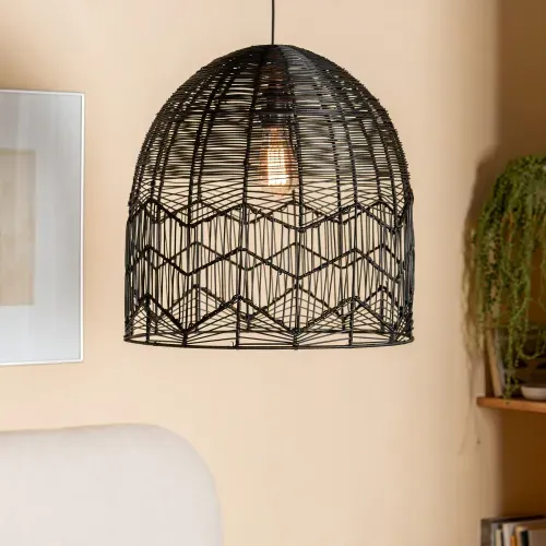 Pantalla Colgante de Ratán