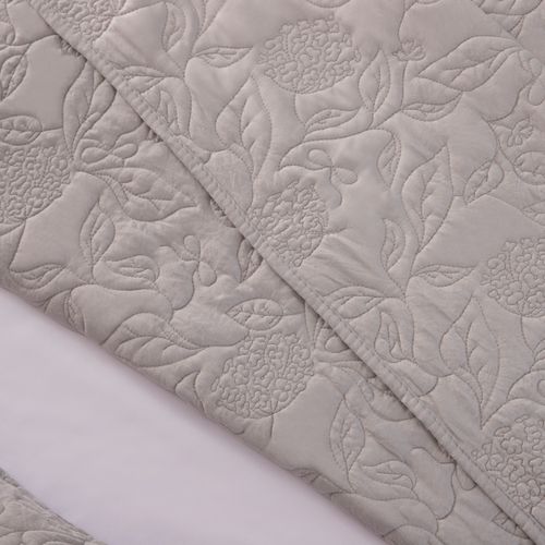 Cubrecama Twin Reversible Repujado Peonias