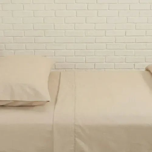 Juego de Sábanas Algodón con Faja Liso