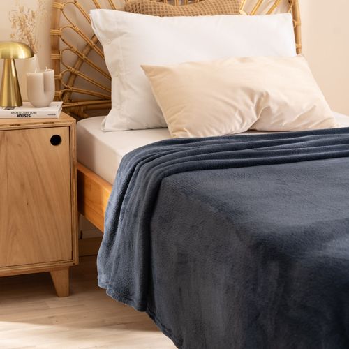 Frazada Twin Size Coral Flecce Liso