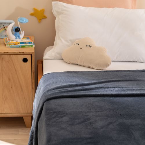 Frazada 1 Plaza Coral Flecce Liso