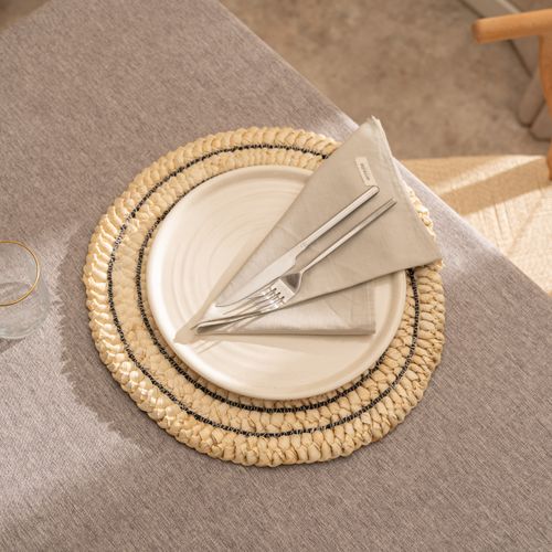 Portaplato Individual Circular Pespunte