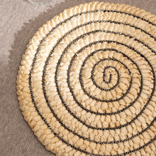 Portaplato Individual Circular Pespunte