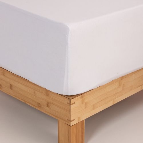 Sábana Ajustable Queen Algodón Blend Lisa