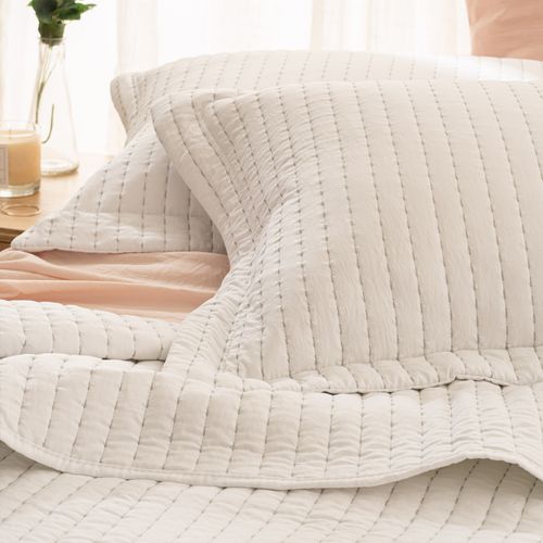 Cubrecama Queen Reversible Costuras Liso