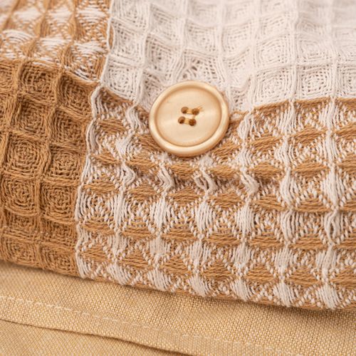Funda de Acolchado King Waffle a Cuadros