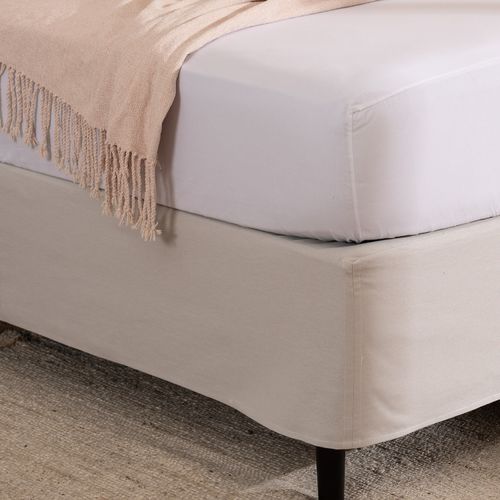 Cubresommier con Tablas Queen de Algodón Panamá Liso